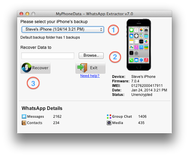 whatsapp extractor for mac